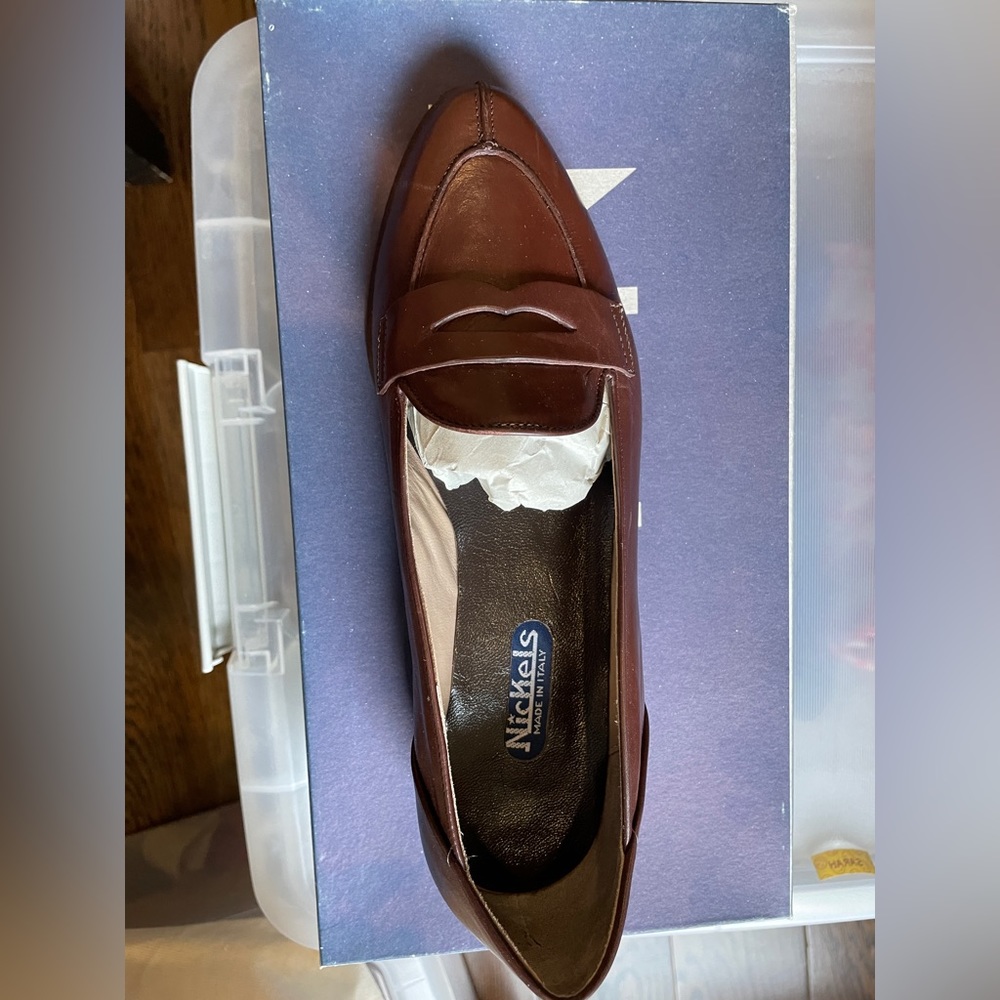Vintage Nickels Brown Leather Loafers – New Old Stock (NOS) – Classic Style